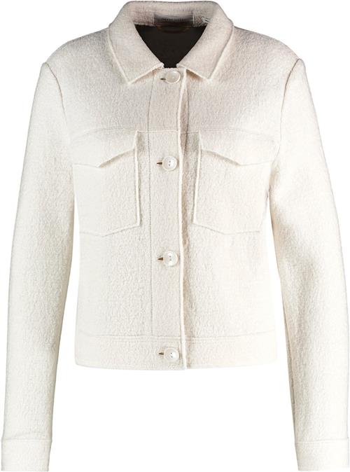 Se Gerry Weber Blazer Long Sleeve Kvinde Whisper White Blazere Str 44 - hos Magasin ved Magasin