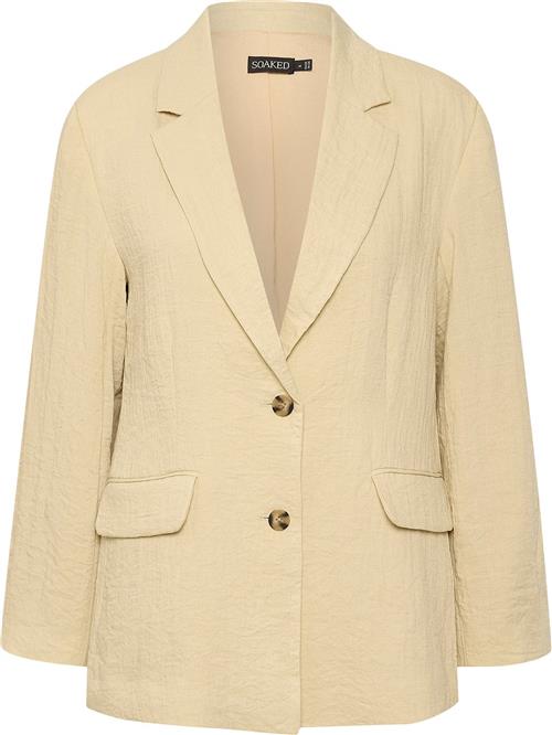 Soaked in Luxury Slpauline Blazer Kvinde Castle Wall Blazere Regular Fit Str XS - hos Magasin