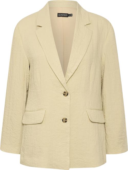 Soaked in Luxury Slpauline Blazer Kvinde Castle Wall Blazere Regular Fit Str XXL - hos Magasin