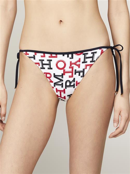 Tommy Hilfiger Cheeky String Side TIE Print Bikiniunderdele Str L - hos Magasin