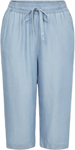 Wasabiconcept Waflora 2 Kvinde 2070 Light Blue Denim Capri Bukser Str 42/44 - hos Magasin