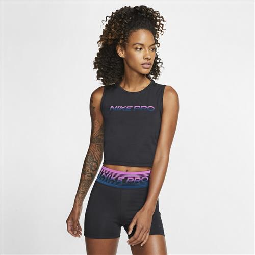 Nike Pro Cropped Top L - Tanktoppe Polyester hos Magasin