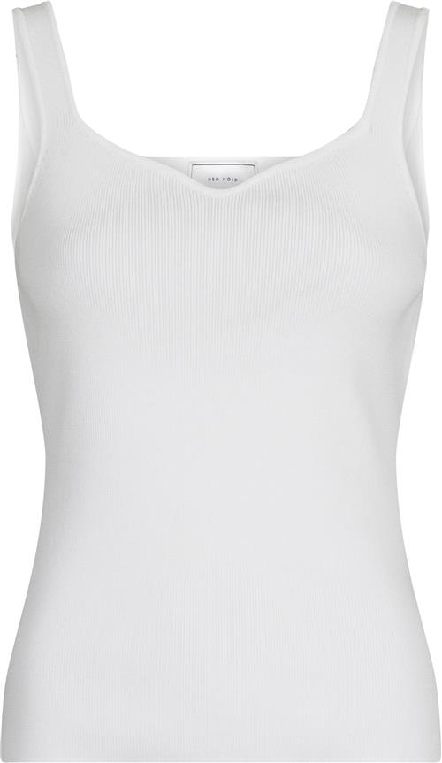 Se Neo Noir Hanora Knit Top Kvinde White Tanktoppe Str 38 - hos Magasin ved Magasin