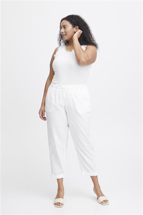 Simple Wish Swmaddie PA 1 Kvinde Blanc De Blanc Hørbukser Loose Fit Str 46 - hos Magasin