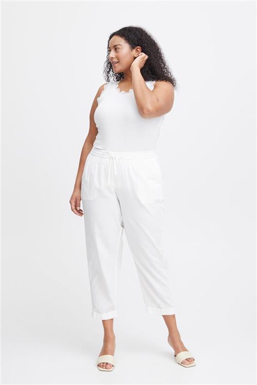 Simple Wish Swmaddie PA 1 Kvinde Blanc De Blanc Hørbukser Loose Fit Str 52 - hos Magasin