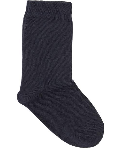 Melton Sock Str 17-19 - Blått Strømper hos Magasin