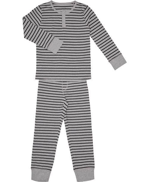 Se Magasin du Nord Collection Magasin Mason 1G+2G Str 2 ÅR / 92 CM Light Grey Melange / Black Stripe Nattøj ved Magasin