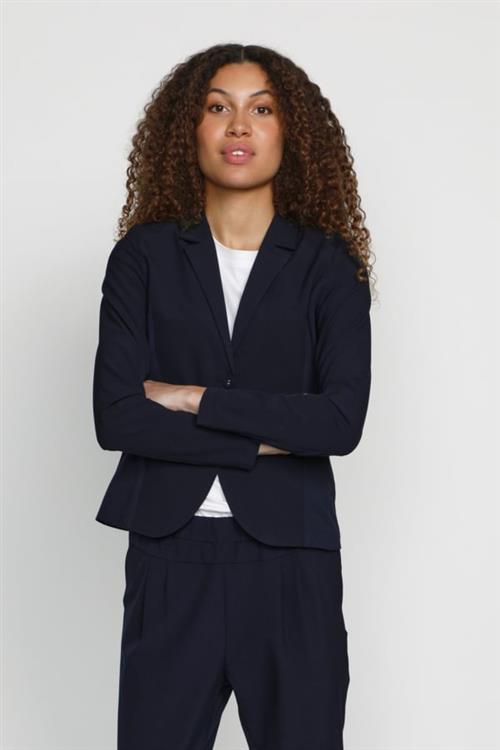 Se Kaffe Jillian Blazer Kvinde Midnight Marine Blazere Str 38 - hos Magasin ved Magasin