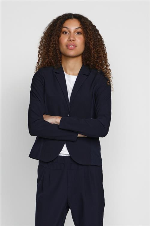 Se Kaffe Jillian Blazer Kvinde Midnight Marine Blazere Str 32 - hos Magasin ved Magasin