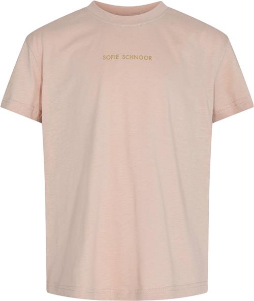 Sofie Schnoor Tshirt Str 10 år / 140 cm - Light Rose Kortærmede T-shirts hos Magasin