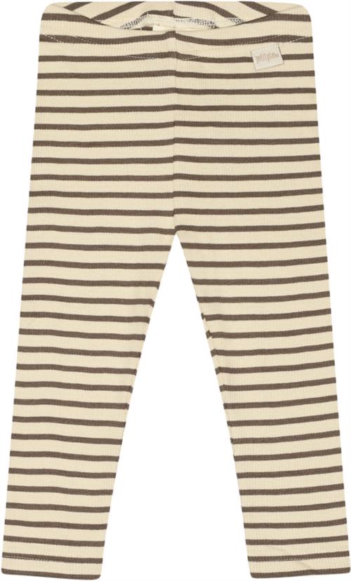 Se PETIT PIAO Legging Modal Striped Str 62 cm - Chocolate Brown/d Leggings Bomuld hos Magasin ved Magasin