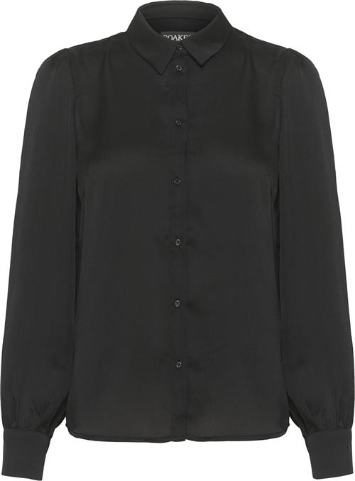 Soaked in Luxury Slparis Shirt LS Kvinde Black Langærmede Skjorter Classic Fit Str XS - hos Magasin