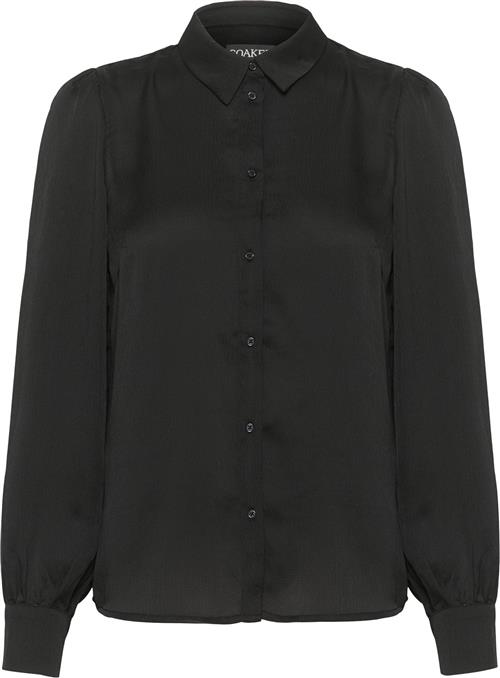 Soaked in Luxury Slparis Shirt LS Kvinde Black Langærmede Skjorter Classic Fit Str XXL - hos Magasin