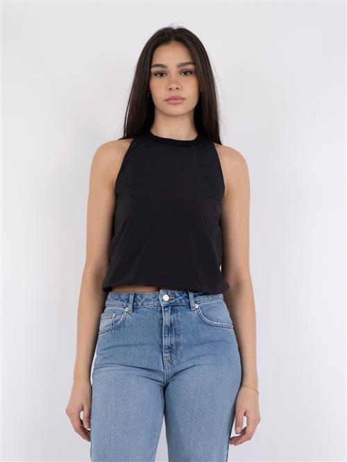 Neo Noir Ivy Poplin Top Kvinde Black Tanktoppe Str 34 - hos Magasin