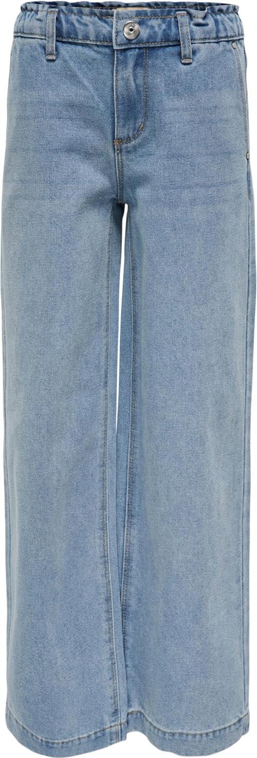 ONLY Kogcomet Wide DNM LB Noos Kvinde Light Blue Denim Wide Jeans Str 152 - hos Magasin