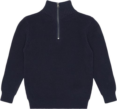 The New Tnluke Knit Pullover Kvinde Navy Blazer Sweaters Str 110-116 cm/5-6 år - Bomuld hos Magasin