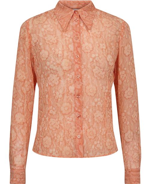 Envii Enalpha LS Shirt 6935 Coral Rosexs Kvinde Coral Rose Langærmede Skjorter Str S - hos Magasin