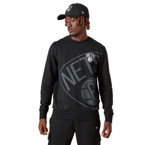 New Era Washed Pack Graphic Crew Brone Mand Blk Sweatshirts Str XS - Bomuld hos Magasin