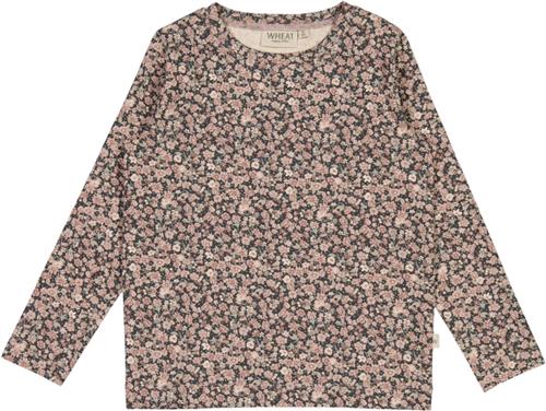 Wheat Tshirt Manna Str 3 år / 98 cm - Winter Flowers Langærmede T-shirts Bomuld hos Magasin