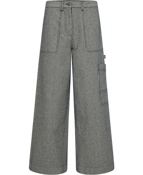 Se Nué Notes Joe Pants Kvinde Hickory Navy Stripe Bukser Med Brede Ben Str 36 - hos Magasin ved Magasin