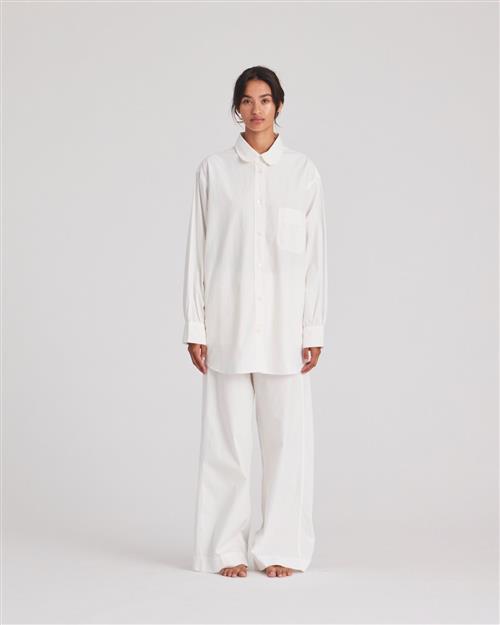 Gai&Lisva Astrid L/S Shirt Poplin Gots 243975 Kvinde Whisper White Langærmede Bluser Str M - hos Magasin