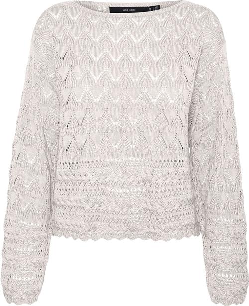 Se Vero Moda Vmlua LS Boatneck Pullover Noos Kvinde Birch Sweaters Regular Fit Str XS - hos Magasin ved Magasin