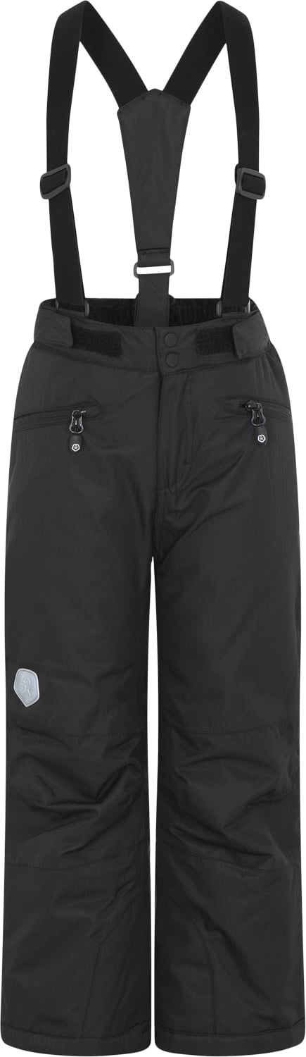 Color Kids Ski Pants W.Pockets Recycled Str 128 Unisex - Black Overtræksbukser hos Magasin