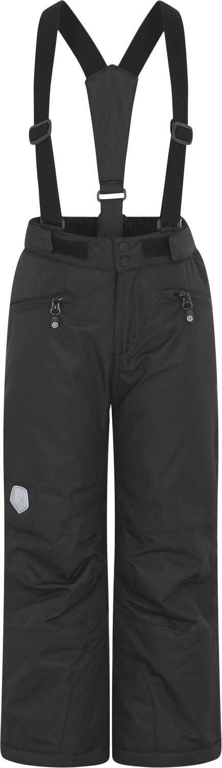 Color Kids Ski Pants W.Pockets Recycled Str 110 Unisex - Black Overtræksbukser hos Magasin