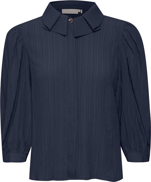 Se Karen by Simonsen Frostykb Blouse Kvinde Black Iris Langærmede Bluser Regular Fit Str 42 - hos Magasin ved Magasin