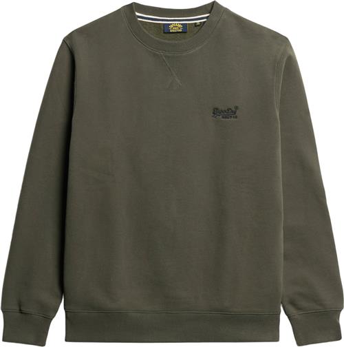 Se Superdry Essential Logo Crew Sweatshirt Mand Dark Grey Green Sweatshirts Str XL - hos Magasin ved Magasin