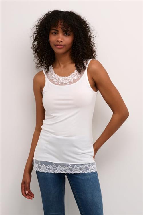 Se Cream Florence Kvinde Optical White Tanktoppe Str L - hos Magasin ved Magasin