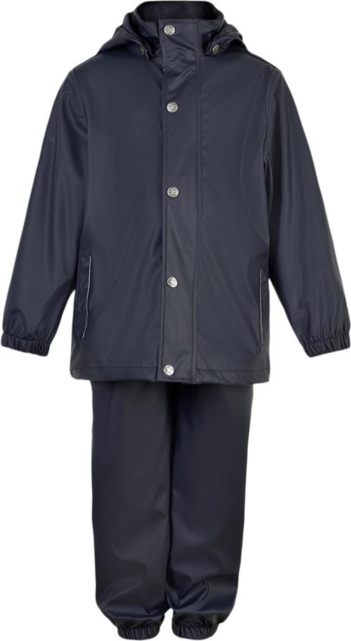 Se En Fant Rainwear Set Solid Str 128 - Blue Night Regntøj hos Magasin ved Magasin