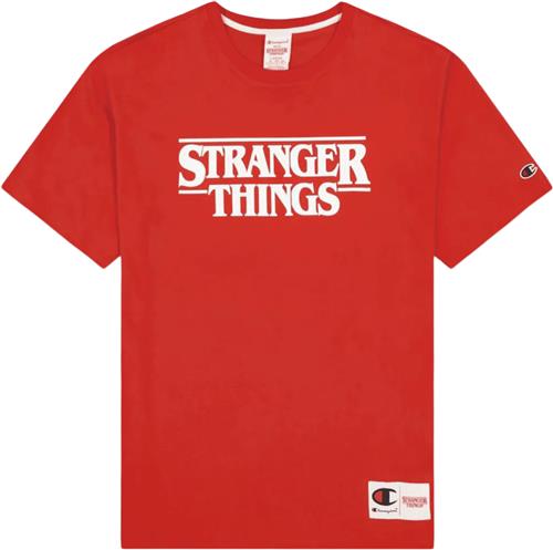 Champion Crewneck Tshirt Mand Red Kortærmede T-shirts Str S - Bomuld hos Magasin