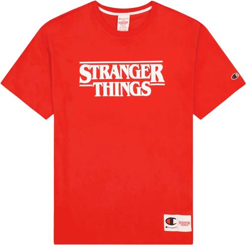 Se Champion Crewneck Tshirt Mand Red Kortærmede T-shirts Str M - Bomuld hos Magasin ved Magasin