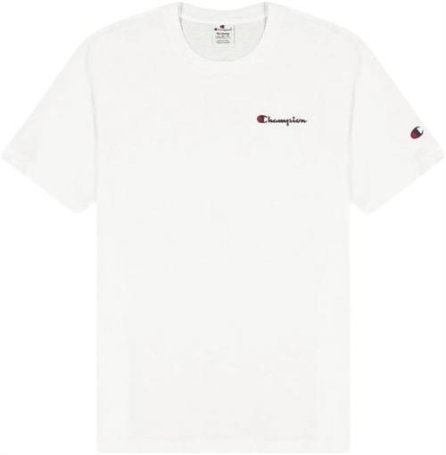 Se Champion Crewneck Tshirt Mand White Kortærmede T-shirts Str S - Bomuld hos Magasin ved Magasin