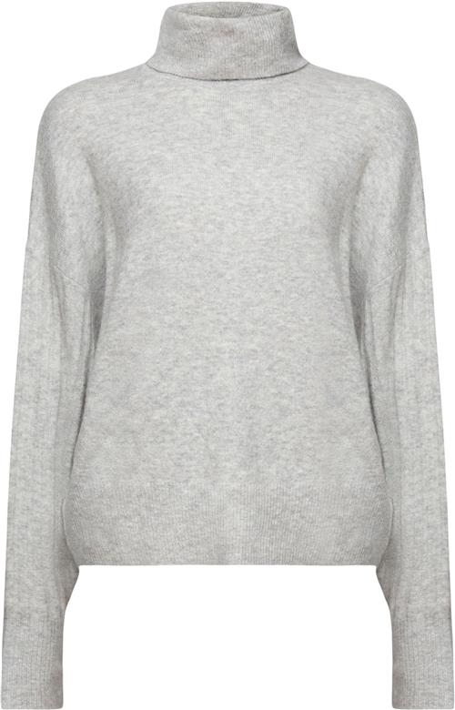 Esprit hi Neck Sweater Kvinde Light Grey 5 Rullekraver Str S - hos Magasin