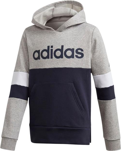 Se adidas Linear Colourblock Fleece Hættetrøje 104 - Sweatshirts & Hættetrøjer Bomuld hos Magasin ved Magasin