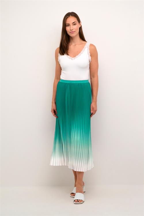 Culture Cuscarlett Ombre Skirt Kvinde Holly Green Midi Nederdele Str S - hos Magasin