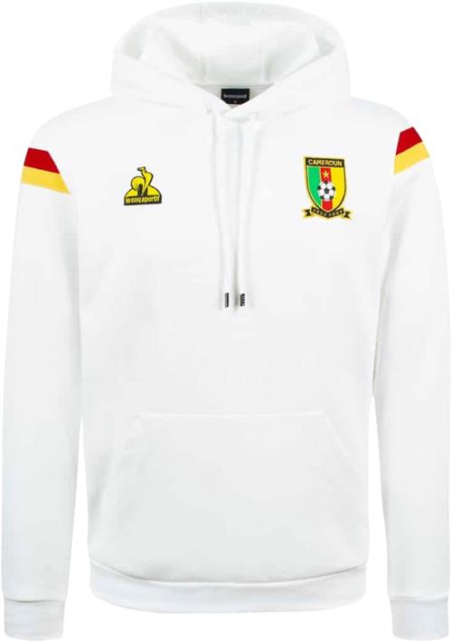 Le Coq Sportif Cameroun Presentation Hoody M Mand White Hoodies Str M - Bomuld hos Magasin