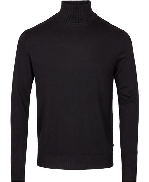 Jack & Jones Jjeemil Knit Roll Neck Noos Mand Sort Turtlenecks Str L - hos Magasin