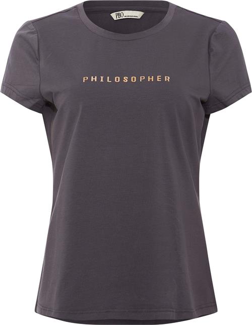 PBO ¤ Philosopher Tshirt ¤ Kvinde Ombre Blue Kortærmede T-shirts Str XS - hos Magasin