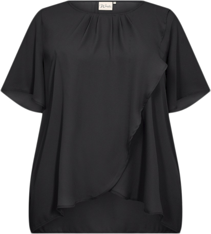 Wasabiconcept Watherese 4 Kvinde 9999 Black Kortærmede Bluser Str 42/44 - Polyester hos Magasin