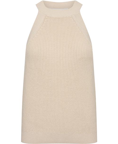 Se Selected Femme Slfvinna SL Halterneck Knit Kvinde Birch Tanktoppe Str L - hos Magasin ved Magasin