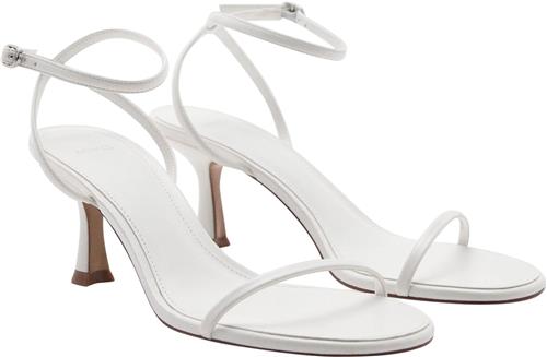 MANGO Sandals .- FLO Kvinde White Højhælede Sandaler Str 41 - hos Magasin