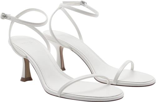 MANGO Sandals .- FLO Kvinde White Højhælede Sandaler Str 37 - hos Magasin