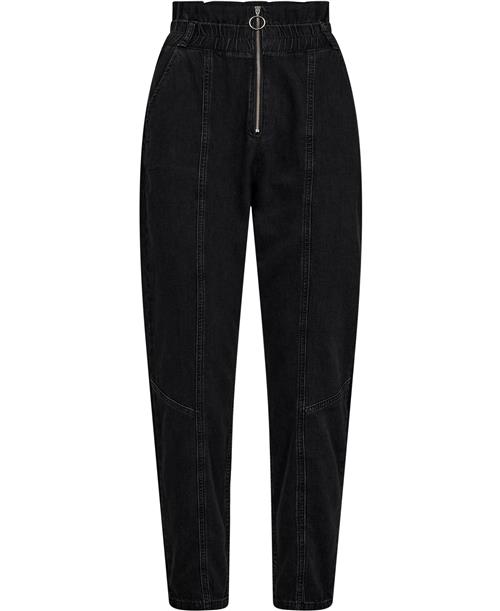 Ba&sh Pantalon Mony Kvinde Noir Bukser Med Lige Ben Str S - hos Magasin