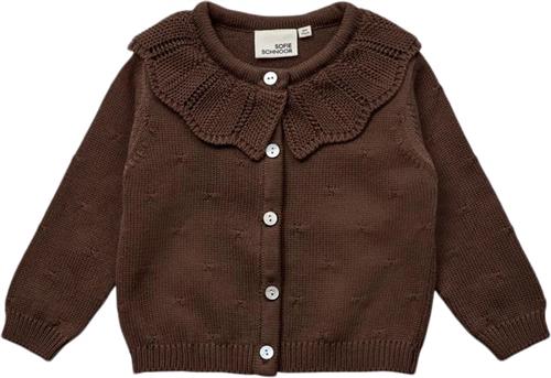 Sofie Schnoor Cardigan Str 3 år / 98 cm - Chocolate Brown Cardigans hos Magasin