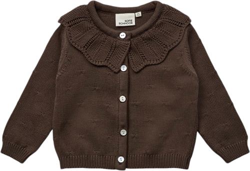 Sofie Schnoor Cardigan Str 12-18 mdr / 86 cm - Chocolate Brown Cardigans hos Magasin