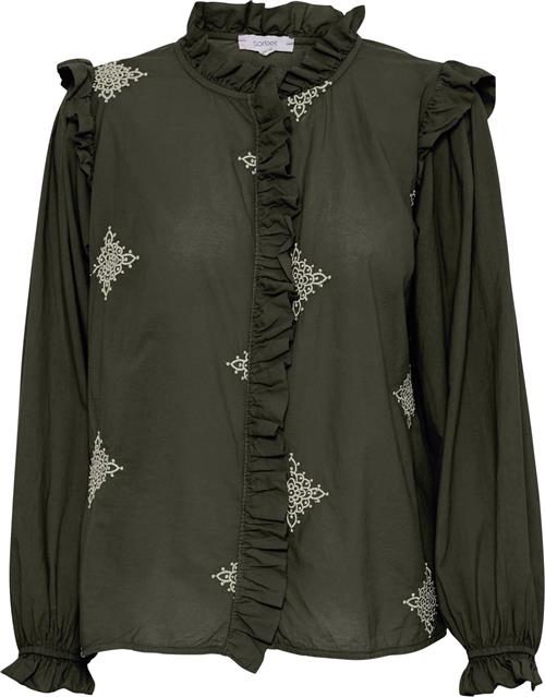 Se Sorbet Sbstarry Blouse Kvinde Beetle Langærmede Bluser Str S - hos Magasin ved Magasin