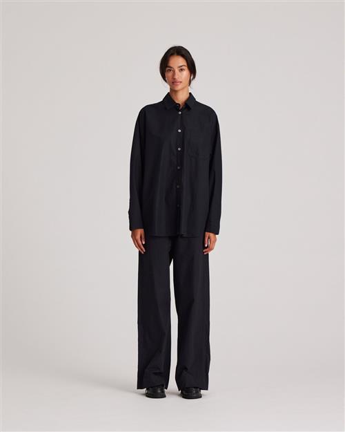 Gai&Lisva Astrid L/S Shirt Poplin Gots 243975 Kvinde Black Langærmede Bluser Str XS - hos Magasin